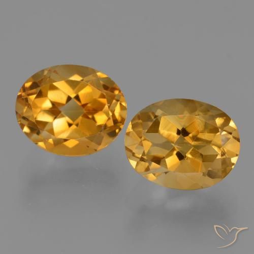 5.78ctw 天然 深金色 黄水晶, 椭圆形, VVS-VS