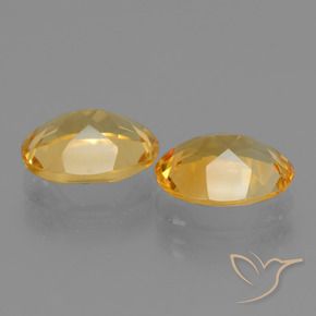 4.35克拉天然黄水晶，椭圆形，VVS-VS