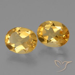 4.37克拉天然黄水晶，椭圆形，VVS-VS