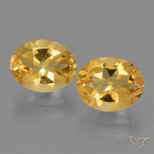 4.91ctw 天然 金橙色 黄水晶, 椭圆形, VVS-VS