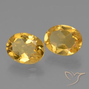 4.85克拉天然黄水晶，椭圆形，VVS-VS
