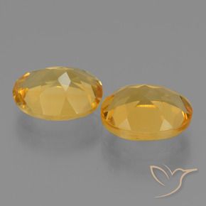 4.85克拉天然黄水晶，椭圆形，VVS-VS