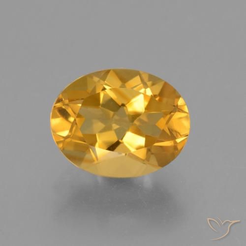 2.44ct 天然 深金橙色 黄水晶, 椭圆形, VVS