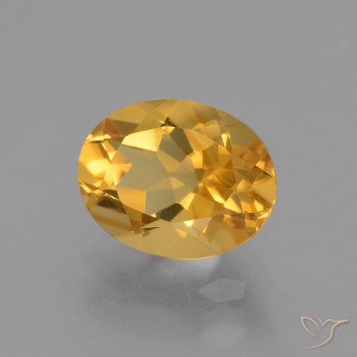 2.44克拉天然黄水晶，椭圆形，VVS
