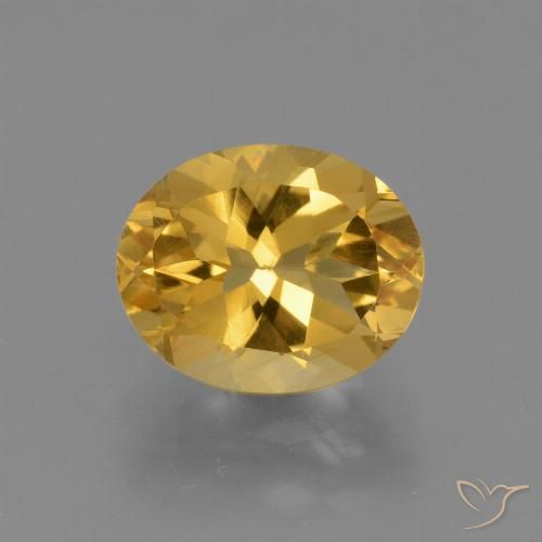 2.51ct 天然 金橙色 黄水晶, 椭圆形, VS