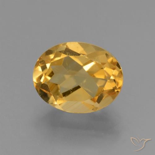 2.81ct 天然 深金橙色 黄水晶, 椭圆形, VVS-VS