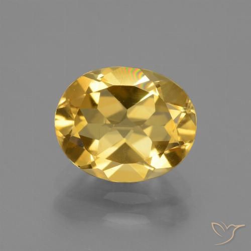 2.28ct 天然 金橙色 黄水晶, 椭圆形, VS