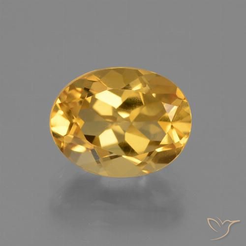 2.44ct 天然 深金橙色 黄水晶, 椭圆形, VVS