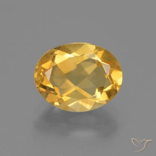 2.19ct 天然 深金色 黄水晶, 椭圆形, VVS-VS