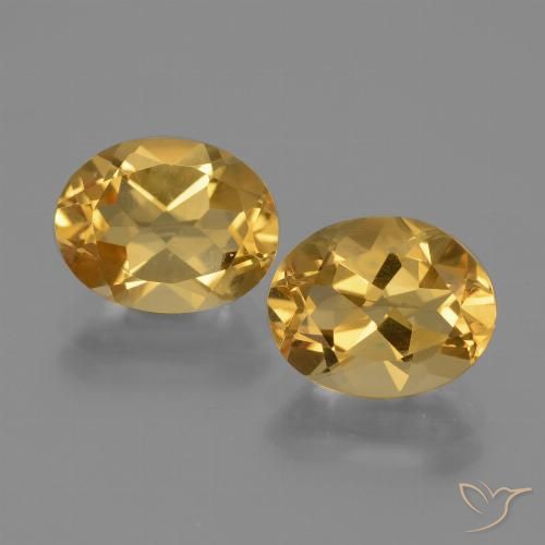 4.84ctw 天然 深金橙色 黄水晶, 椭圆形, VVS-VS