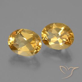 4.84克拉天然黄水晶，椭圆形，VVS-VS