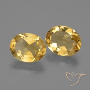 4.19克拉天然黄水晶，椭圆形，VVS-VS