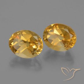5.00克拉天然黄水晶，椭圆形，VVS-VS