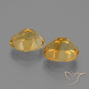 5.00克拉天然黄水晶，椭圆形，VVS-VS