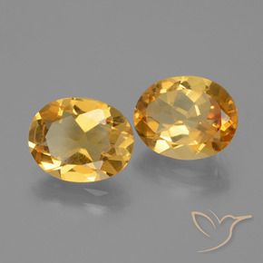 3.85克拉天然黄水晶，椭圆形，VVS-VS