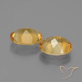 3.85克拉天然黄水晶，椭圆形，VVS-VS