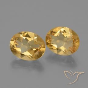 4.03克拉天然黄水晶，椭圆形，VVS-VS