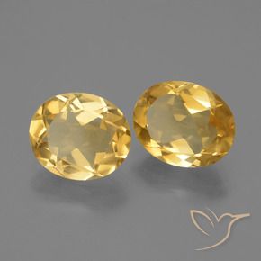 4.09克拉天然黄水晶，椭圆形，VVS-VS
