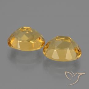 5.34克拉天然黄水晶，椭圆形，VVS-VS