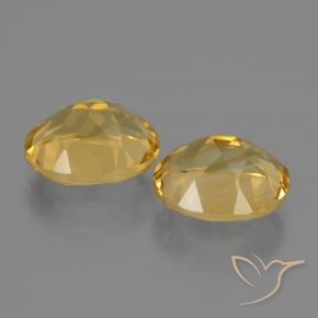 5.06克拉天然黄水晶，椭圆形，VS