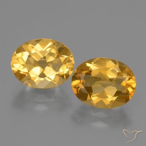 4.89ctw 天然 深金色 黄水晶, 椭圆形, VVS-VS