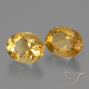 4.89克拉天然黄水晶，椭圆形，VVS-VS