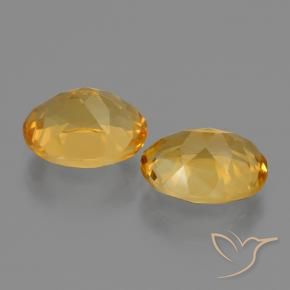 4.89克拉天然黄水晶，椭圆形，VVS-VS