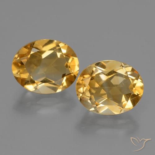 4.81ctw 天然 中浅金色 黄水晶, 椭圆形, VVS-VS