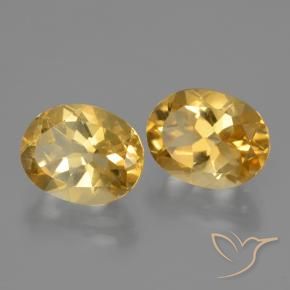 4.91克拉天然黄水晶，椭圆形，VVS-VS