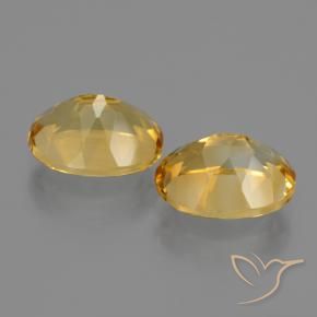 4.91克拉天然黄水晶，椭圆形，VVS-VS
