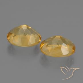 4.65克拉天然黄水晶，椭圆形，VS