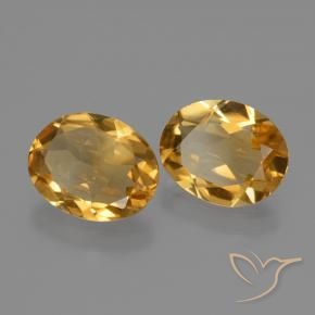 3.69克拉天然黄水晶，椭圆形，VVS