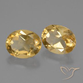 4.58克拉天然黄水晶，椭圆形，VVS-VS