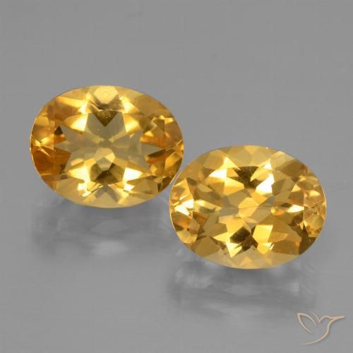 5.21ctw 天然 中深金色 黄水晶, 椭圆形, VVS-VS