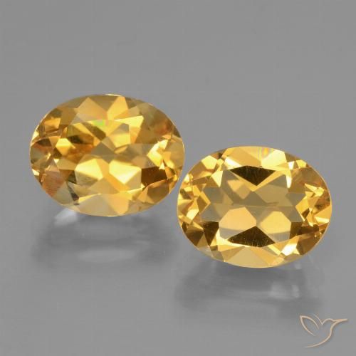 4.97ctw 天然 深金橙色 黄水晶, 椭圆形, VVS-VS