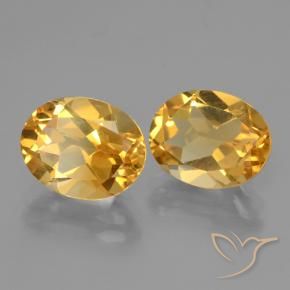4.97克拉天然黄水晶，椭圆形，VVS-VS