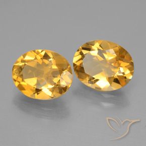 4.35克拉天然黄水晶，椭圆形，VVS-VS