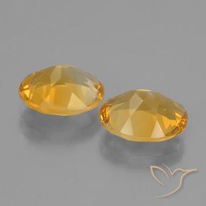 4.35克拉天然黄水晶，椭圆形，VVS-VS