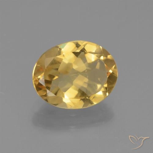 2.07ct 天然 金橙色 黄水晶, 椭圆形, VVS-VS