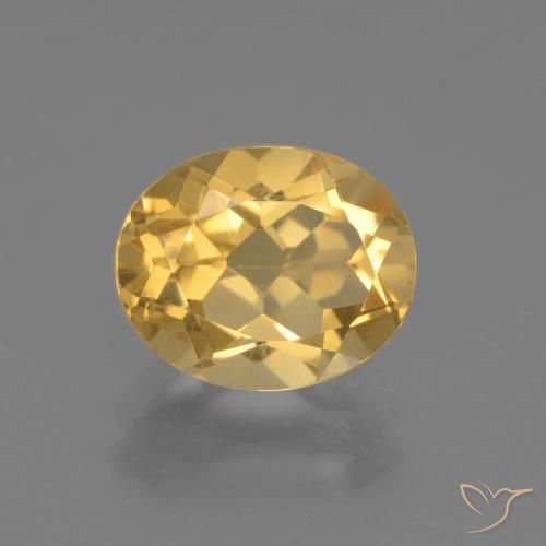 2.48ct 天然 金色 黄水晶, 椭圆形, VS