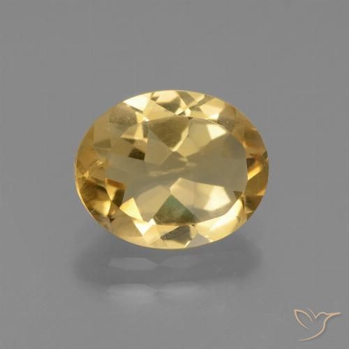 2.10ct 天然 金橙色 黄水晶, 椭圆形, VS