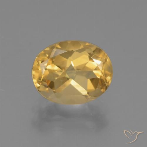 2.56ct 天然 金色 黄水晶, 椭圆形, VVS-VS