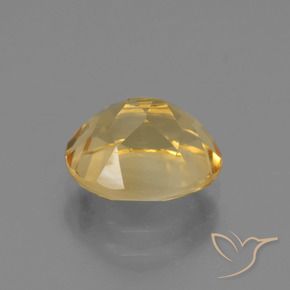 2.56克拉天然黄水晶，椭圆形，VVS-VS