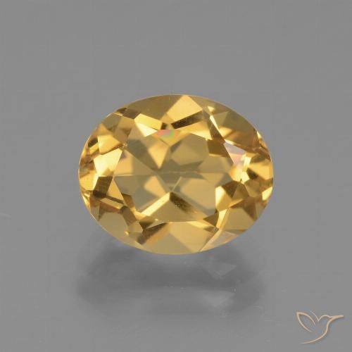 2.55ct 天然 中浅金色 黄水晶, 椭圆形, VVS