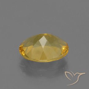 2.15克拉天然黄水晶，椭圆形，VVS-VS
