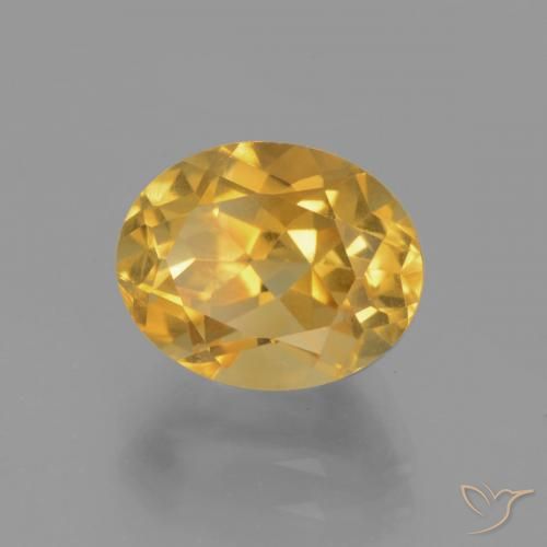 2.98克拉天然黄水晶，椭圆形，VVS