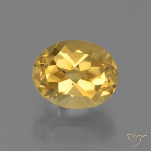 2.84ct 天然 金橙色 黄水晶, 椭圆形, VVS-VS