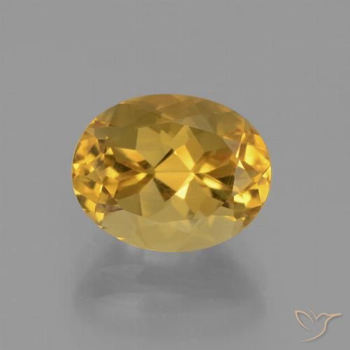 2.78ct 天然 深金色 黄水晶, 椭圆形, VVS-VS