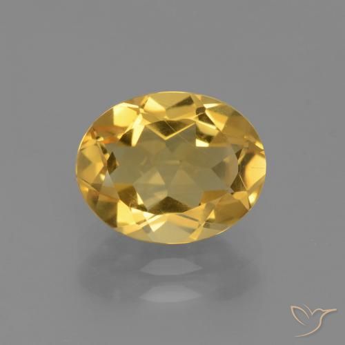 2.24ct 天然 中浅金色 黄水晶, 椭圆形, VVS