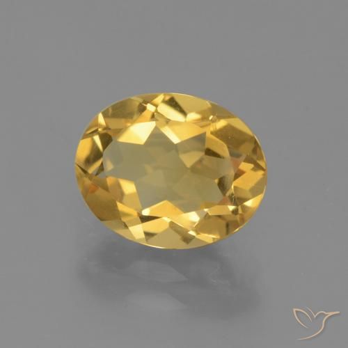 2.24克拉天然黄水晶，椭圆形，VVS